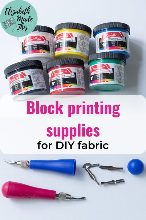 Block Printing Diy, Make Your Own Fabric, Fabric Dyeing Techniques, Fabric Painting Techniques, Hand Printed Textiles, Block Printed Textiles, Diy Blocks, Fabric Stamping, Handmade Wardrobe