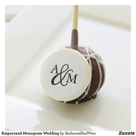 Ampersand Monogram Wedding Cake Pops Wedding Reception Dessert Table, Monogram Wedding Cake, Gold Cake Topper Wedding, Calligraphy Gifts, Shirt Cake, Wedding Cake Pops, Marriage Design, Chocolate Liquor, Bite Size Desserts