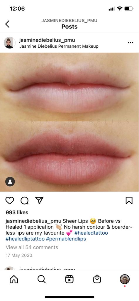 Natural Lip Blushing, Lip Blushing Before And After, Natural Lip Tattoo, Lip Pigmentation Tattoo, Lip Microblading, Lip Blushing Tattoo Colors Natural, Lip Pmu, Lip Blushing Tattoo, Permanent Lip Color