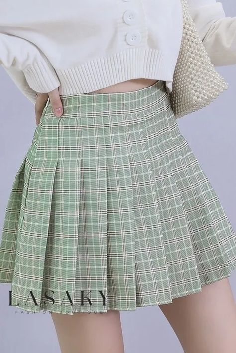 Tartan pleated skirt