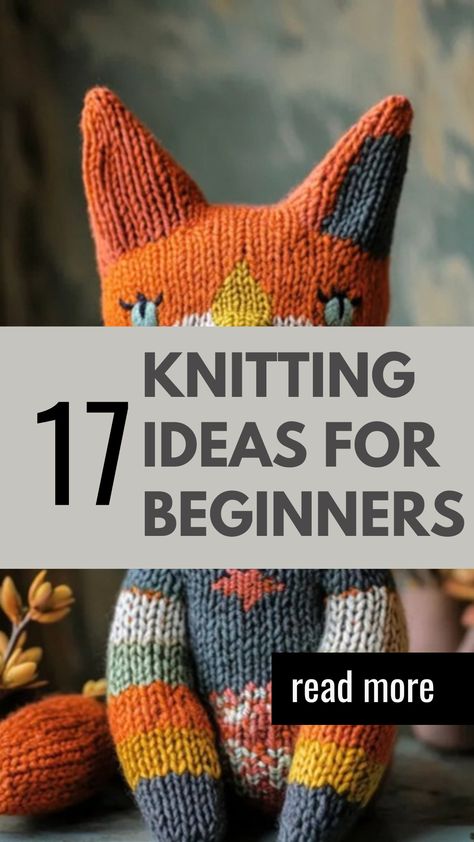 Start your knitting journey with these beginner-friendly project ideas. Knitting Styles Different, Easy Knit Toy Patterns Free, Free Knitted Toys, Popular Knitting Projects, Bulky 5 Yarn Knitting Patterns, Easy Beginner Knitting Patterns, Straight Needle Knitting Patterns Free, Beginner Knitting Projects Easy Free, Knitting Patterns Animals