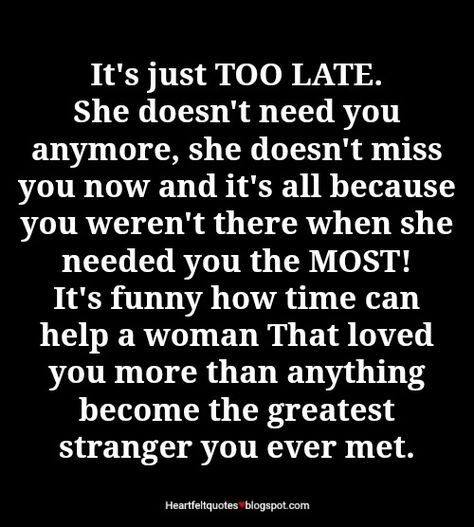 She doesn't need you anymore Breaking Point Quotes, Love Hurts, Breakup Quotes, Still Love You, Heart Quotes, Moving On, Memes Quotes, Moving Forward, Great Quotes