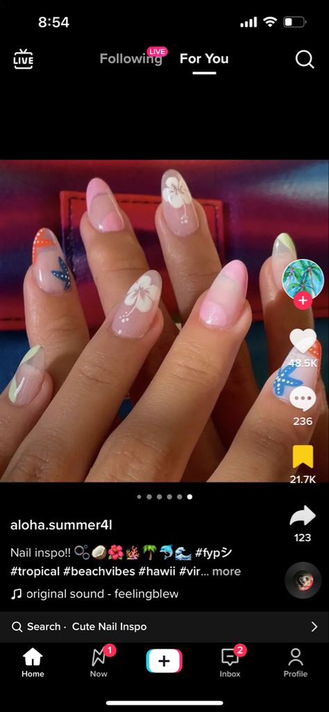 Vacation Nails, Girls Nails, Makeup Items, Dream Nails, Acrylic Nail Designs, Almond Nails, Stylish Nails, Nails Inspiration, Pretty Nails