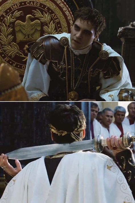 Commodus Gladiator Aesthetic, Gladiator Joaquin, Julius Caesar Aesthetic, Joaquin Phoenix Gladiator, Roman Empire Aesthetic, Gladiator Aesthetic, Commodus Gladiator, Ancient Rome Aesthetic, Empire Movie