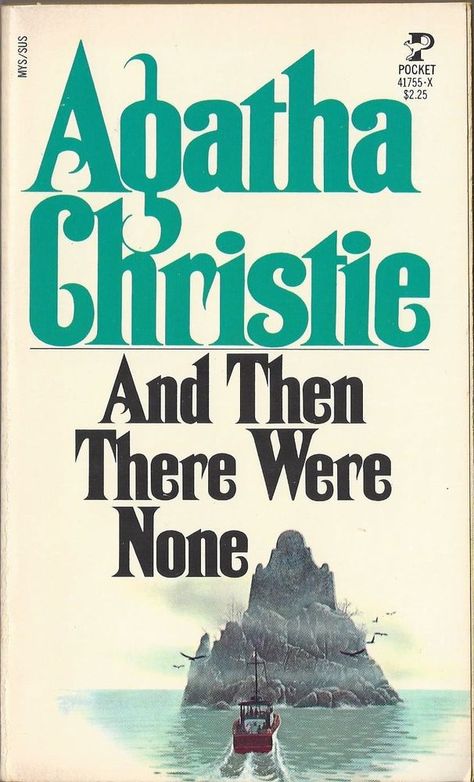 And Then There Were None by Agatha Christie.  Pocket Book edition, 1977. Then There Were None, Agatha Christie Books, Hercule Poirot, Books Reference, Book Posters, It Goes On, Famous Books, Book Cover Art, Agatha Christie