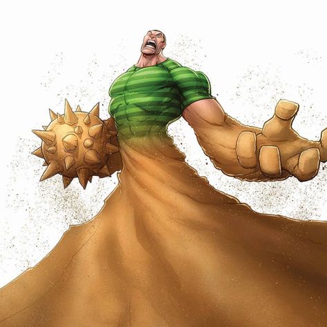 Sandman Sandman Marvel Art, Marvel Sandman, Sandman Spiderman, Spiderman Anime, Patrick Brown, Web Shooters, Sandman Comic, Marvel Merch, Marvel Comics Funny