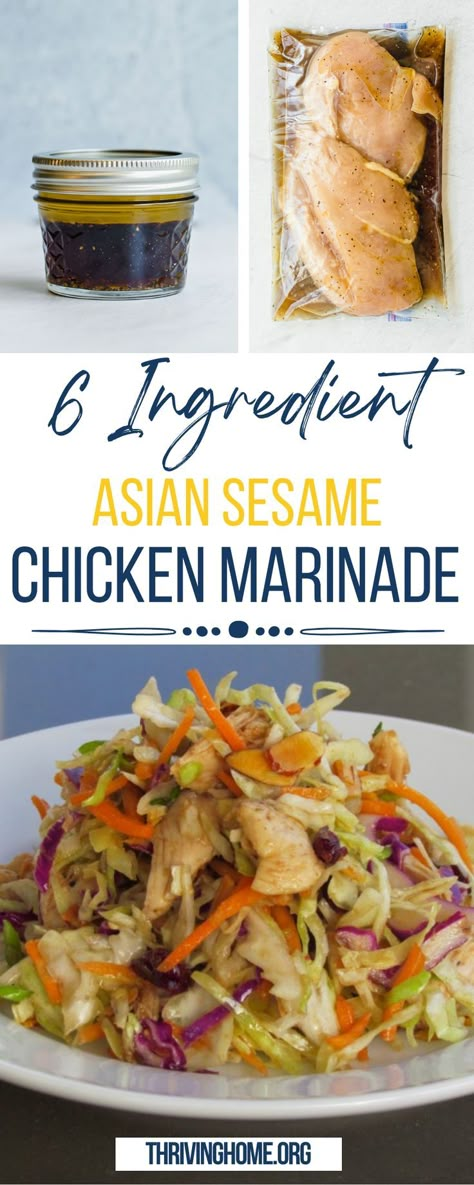 Asian Sesame Chicken Marinade, Asian Sesame Marinade, Asian Chicken Seasoning Recipes, Asian Inspired Chicken Marinade, Chicken Asian Marinade, Simple Asian Chicken Marinade, Easy Asian Marinade For Chicken, Easy Asian Chicken Marinade, Asian Seasoning Chicken