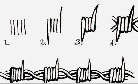 Barbed Wire Drawing, Gotik Tattoo, Learn To Tattoo, Wrist Tattoo Designs, Traditional Tattoo Designs, Petit Tattoo, Sharpie Tattoos, Hand Doodles, Graffiti Words