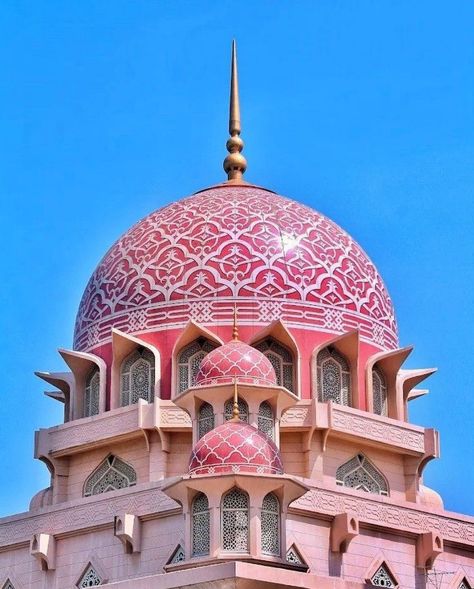 Pink Mosque Malaysia, Ramadan Notion, Masjid Putrajaya, Malaysia Mosque, Putrajaya Mosque, Putra Mosque, Ramadan 2025, Putrajaya Malaysia, Color Architecture