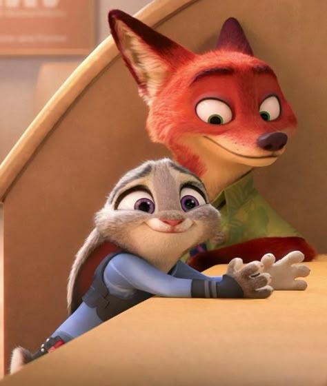 Iconic Duos Best Friends Cartoon, Disney Duos, Judy And Nick, Nick Judy, Disney Characters Wallpaper, Best Friends Cartoon, Nick And Judy, Disney Zootopia, Nick Wilde