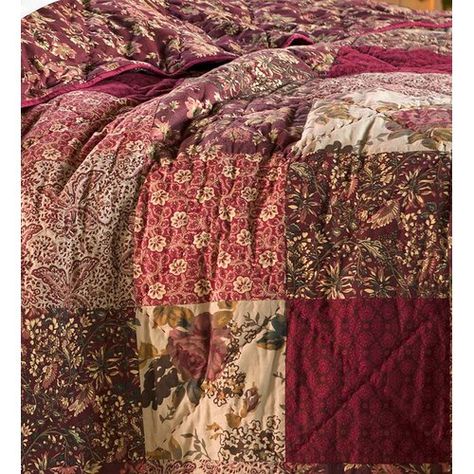 Patchwork Throw, Fabric Books, Classic Quilts, Living Room Accessories, Ruffle Bedding, Floral Patchwork, Quilted Bedspreads, Cotton Blanket, Coverlet Set