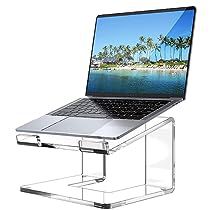 Acrylic Laptop Stand, Laptop Stand For Desk, Laptop Desk Stand, Laptop Riser, Phone Stand For Desk, Desk Laptop, Laptop Holder, Computer Camera, Computer Stand