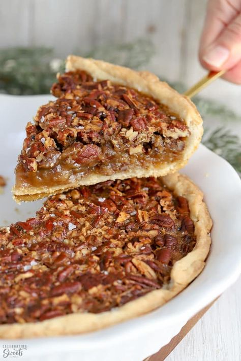 This MAPLE PECAN PIE is made with brown sugar and maple syrup, creating a deep, rich flavor. No corn syrup! #pecanpie #thanksgivingdessert #pierecipe #maplesyrup #maplepecanpie Pioneer Woman Pecan Pie, Pecan Desserts Recipes, Chocolate Bourbon Pecan Pie, Best Pecan Pie Recipe, Maple Pecan Pie, Southern Pecan Pie, Pecan Desserts, Bourbon Pecan Pie, Best Pecan Pie