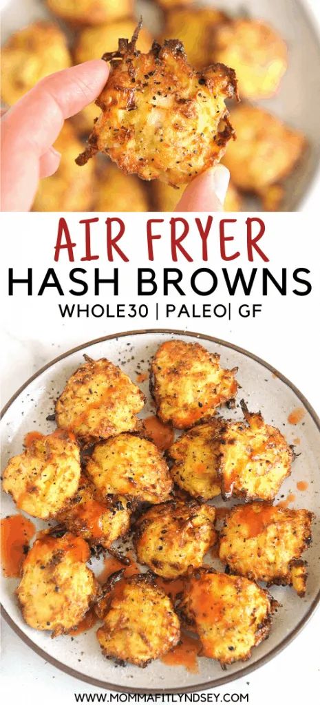 Air Fryer Hashbrowns, Sweet Potato Hash Browns, New Air Fryer Recipes, Gluten Free Bagels, Hashbrown Recipes, Whole 30 Breakfast, Sweet Potato Hash, Air Fryer Dinner Recipes, Air Fryer Healthy