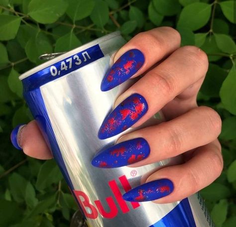 Racing Nails, Red Bull F1, Red Nail Designs, Cool Nail Art, Red Bull, Nail Inspo, Gel Nails, Nail Designs, Nail Art