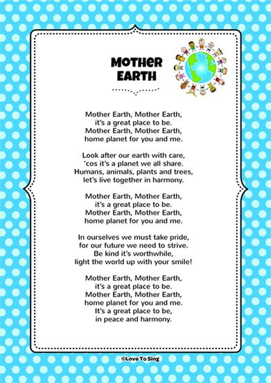 Watch Free Kids Video Songs & Nursery Rhymes English Poems For Recitation Competition, English Poems For Recitation, Vowels Craft, Mother Earth Poem, English Recitation, Nature Poems For Kids, Poems English, Earth Day Poems, Rhyming Poems For Kids