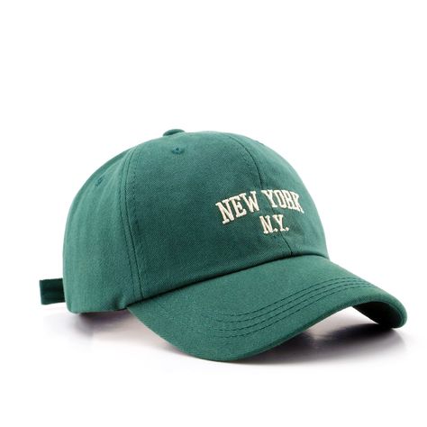 Green baseball cap