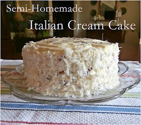 The Domestic Curator: Semi-Homemade Italian Cream Cake Italian Cream Cheese Cake, Cream Cheese Cake Recipes, Italian Cream Cake Recipe, Everyday Cakes, Fabulous Desserts, Box Cakes, Boxed Cake Mixes Recipes, French Cream, Italian Cream Cakes