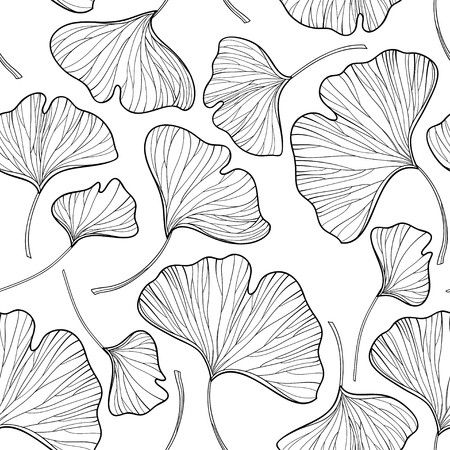 Ginkgo Art, Ginko Biloba, Leaves Sketch, Leaf Outline, Gingko Leaves, Leaf Drawing, Ginkgo Biloba, Ginkgo Leaf, Black And White Drawing