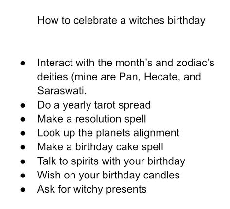 Witchy Birthday Ritual, Witch Birthday Ritual, Witchcraft Birthday, Birthday Witchcraft, Birthday Rituals Wicca, Witch’s Birthday, Birthday Rituals, Witches Birthday, Solar Witch