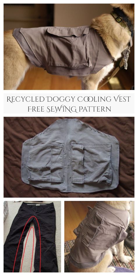 Steampunk Dog Costume, Dog Vest Diy, Dog Vest Pattern, Dog Bed Sewing Pattern, Diy Dog Sweater, Fabric Art Diy, Dog Cooling Vest, Cooling Vest, Service Dog Vests