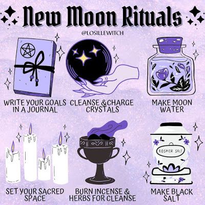 Lunar Witch, Lunar Magic, Moon Rituals, Magia Das Ervas, Wiccan Magic, New Moon Rituals, Witch Spirituality, Magic Spell Book, Grimoire Book