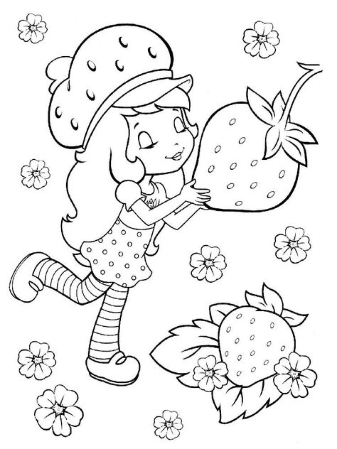 Strawberry Coloring Pages Coloring Pages Strawberry Shortcake, Strawberry Shortcake Coloring Pages, Hello Kitty Colouring Pages, Strawberry Color, Hello Kitty Coloring, Princess Coloring Pages, Coloring Pages For Girls, Cartoon Coloring Pages, Disney Coloring Pages