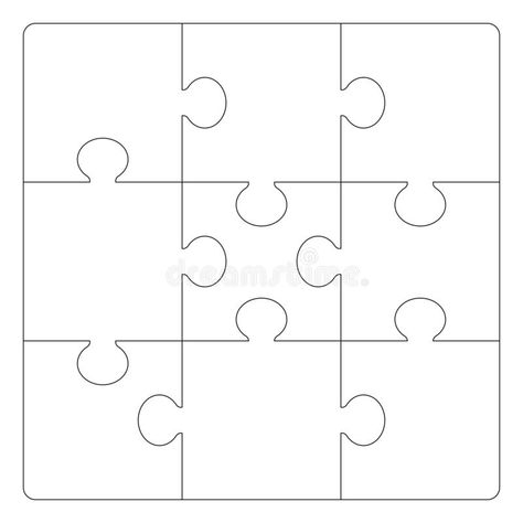 Puzzles Grid Template For Background Stock Illustration - Illustration of challenge, group: 148349409 Grid Template, Valentines Day Cards Handmade, Thinking Games, Baby Tummy Time, Of Challenge, Challenge Group, Jigsaws, Free Illustration, Tummy Time