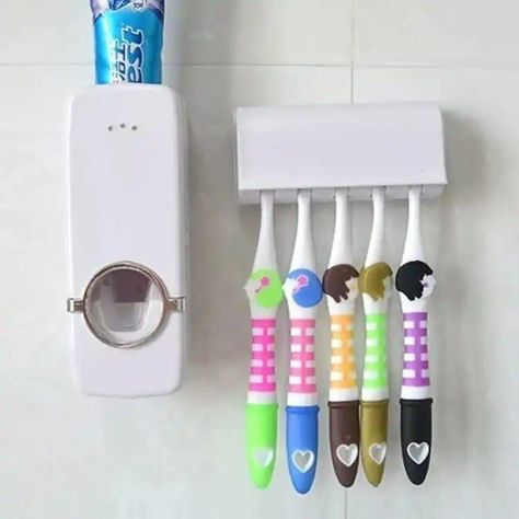 Bathroom Accessories Toothpaste Dispenser Automatic Toothpaste Squeezer And Toothbrush Holder Set FREE DELIVERY🚚🚚 CASH 💵 ON DELIVERY AVAILABLE 🚚 For Order Whatsapp us on 0327 4551784 🟢✅ Or Visit the Website https://mkshoppinghub.com/product/toothpaste-dispenser/ آرڈر کرنے کیلئے وہٹس ایپ پر میسج کریں یا آرڈر کرنے اور تفصیل کیلئے ویب سائٹ وزٹ کریں ڈلیوری فری کیش آن ڈلیوری کی سہولت موجود ہے #ToothpasteDispenser #BathroomEssentials #MorningRoutine #CleanTeeth #OrganizedBathroom #HomeConvenien... Toothpaste Squeezer, Toothpaste Dispenser, Set Free, Bathroom Essentials, Teeth Cleaning, Bathroom Organization, Toothbrush Holder, Bathroom Accessories, Brushing Teeth