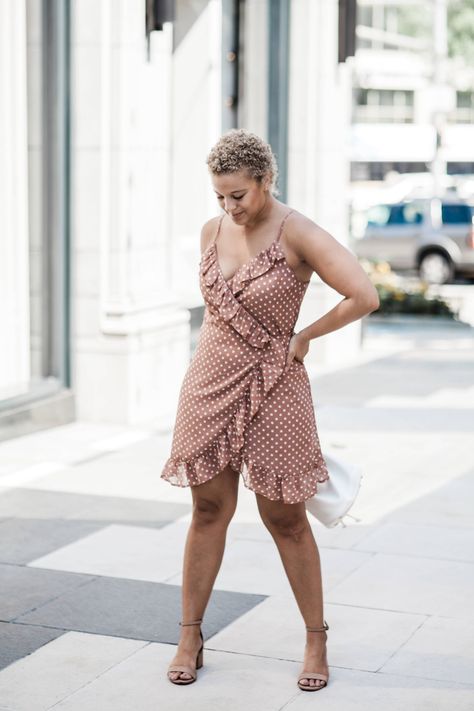 Polka Dot Wrap Dress • Lauren Elyce | Atlanta Fashion & Lifestyle Blog Knock Knees Fashion, Polka Dot Wrap Dress, Knock Knees, Casual Chic Spring, Atlanta Fashion, Corporate Fashion, Top Fashion Bloggers, Workwear Fashion, Work Wear Women