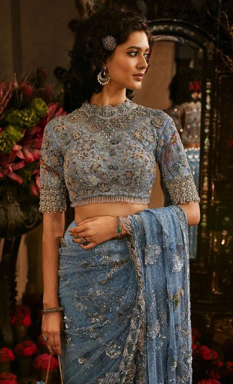 Rimple & Harpreet Narula 'Firang Mahal' 2024 Royal Look In Saree, Decent Blouse Designs, Sari Ideas, Rimple Harpreet Narula, Rimple Harpreet, Simple Saree Designs, Trendy Outfits Indian, Latest Blouse Designs Pattern, Indian Bride Outfits