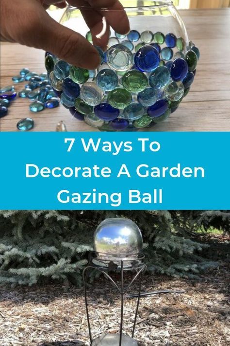 Garden Orbs, Backyard Sandbox, Easy Backyard Diy, Keyhole Garden, Gazing Balls, Stone Decoration, Garden Globes, Backyard Playhouse, Garden Balls