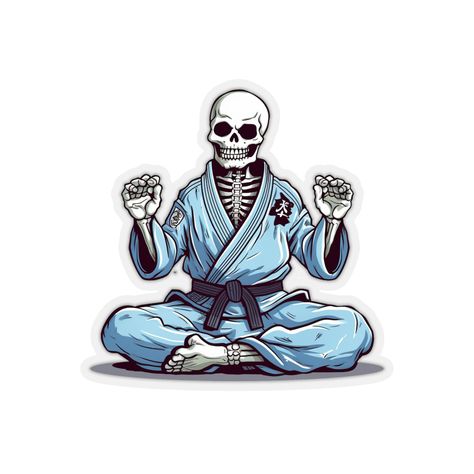 Jiu Jitsu Aesthetic, Bjj Art, Bjj Tattoo, Martial Arts Tattoos, Jiu Jitsu Tattoo, Judo Karate, Boxing Posters, Skeleton Png, Skeleton Sticker