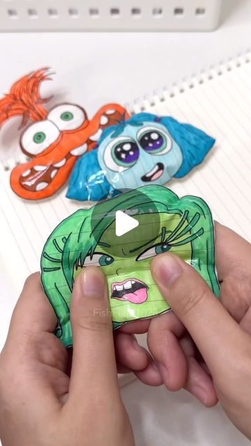 Inside Out Crafts Preschool, Inside Out Crafts For Kids, Inside Out 2 Disgust, How To Make Paper Squishy, How To Make Paper Squishies, Inside Out Activities For Kids, Inside Out Activities, Disgust Inside Out, Doll Paper Craft