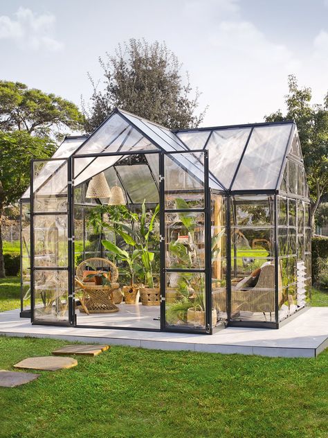 Outdoor Sunroom, Polycarbonate Greenhouse, Backyard Greenhouse, Greenhouse Growing, Small Greenhouse, Greenhouse Kit, Water Collection, Diy Greenhouse, Greenhouse Gardening