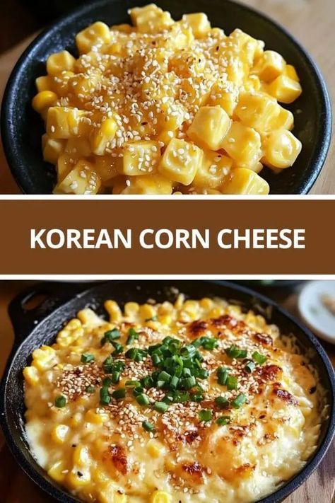 Korean Corn Cheese: The Dish You Didn’t Know You Needed In Your Life Asian Corn Recipes, Corn Cheese Korean, Sweet Corn Dishes, Korean Cheese Corn, Korean Corn Cheese Recipe, Korean Corn Cheese, Bbq Recipes Sides, Korean Corn, Chicken Fajitas Crockpot