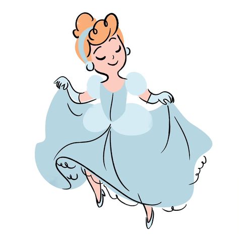 FRIYAAYY!!! #disney #disneyprincess #disneyplus #cinderella #friyay #friday #disneybaby #illustration #characterillustration #characterart… | אינסטגרם Outline Illustration Design, Disney Princess Illustration, Cinderella Font, Cinderella Illustration, Cinderella Drawing, Fairytale Ball, Disney Cake Toppers, Disney Minimalist, Baby Cinderella