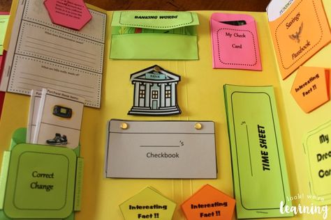 money-doesnt-grow-on-trees-lapbook-folder-2 Skill To Learn, Teaching Money, Lap Book, Brick Wall Background, Wall Background, Skills To Learn, Learning Centers, Brick Wall, Luxury House