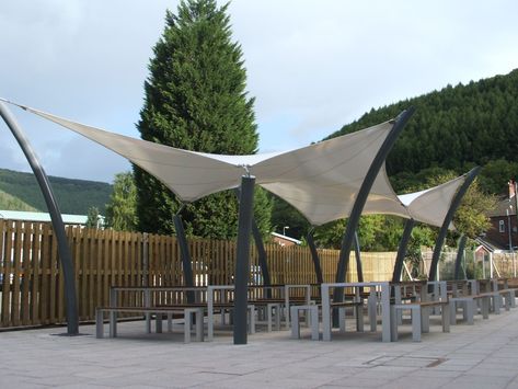 Tensile Roof, Eco Friendly Environment, Rooftop Patio Design, Canvas Canopy, London View, Canopy Shelter, Retail Park, Modular Structure, Fabric Canopy