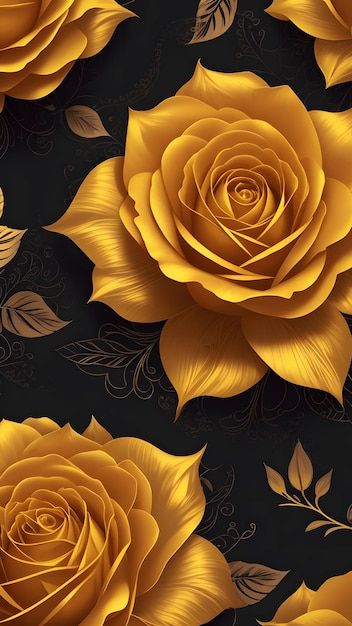 Yellow Rose Wallpaper, Yellow Roses Wallpaper, Dusk Aesthetic, Illustration Freepik, Red Rose Pictures, Aesthetic Yellow, Roses Wallpaper, Rose Pictures, Pretty Landscapes