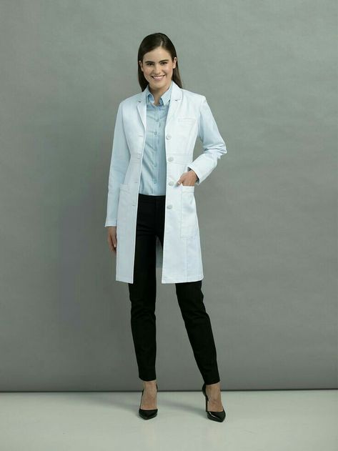 Lab Coat Fashion, White Coat Outfit, Corporate Women, Doctor Outfit, Boutique Couture, Medical Outfit, Lab Coats, White Lab, House And Home