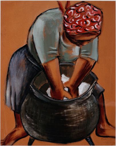 Woman Washing Clothes - Charles Alston — Google Arts & Culture Charles Alston, African American Artwork, Mama Africa, My Black Is Beautiful, Afrocentric Art, Ethnic Art, Art African, Black Artwork, Art Organization