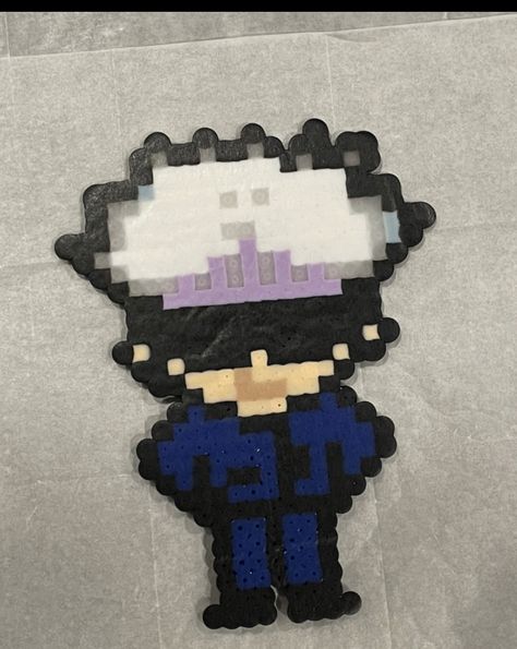 Made with perler beads! Arcane Perler Beads, Jjk Perler Beads, Perler Ideas, Diy Perler Bead Crafts, Ju Jitsu, Beads Ideas, Diy Perler Beads, Bead Ideas, Perler Bead Art