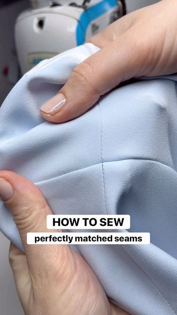 Julija Gobere on Instagram: "It looks too easy, but it works 💯🙌 This is my favourite method how to match seams - easy, quick and gives great results every time 👌 

This is NOT a hack, I learned this technique from my teacher back at sewing school and I was just fascinated how easy it is 🤯 Sometimes the solution is just so simple, right?! 😅

#sewing #sewingtutorial #howtosew #learntosew #sewingideas #sewingteacher #seamstress #seams #sewingmachine #sewingmachines #sewsewsew #sewingproject #ilovesewing #sewmuchfun" Sewing School, Sew Ins, Couture Sewing Techniques, My Teacher, Blouse Pattern Sewing, Couture Sewing, Sewing Lessons, Fashion Sewing Pattern, Blouse Diy