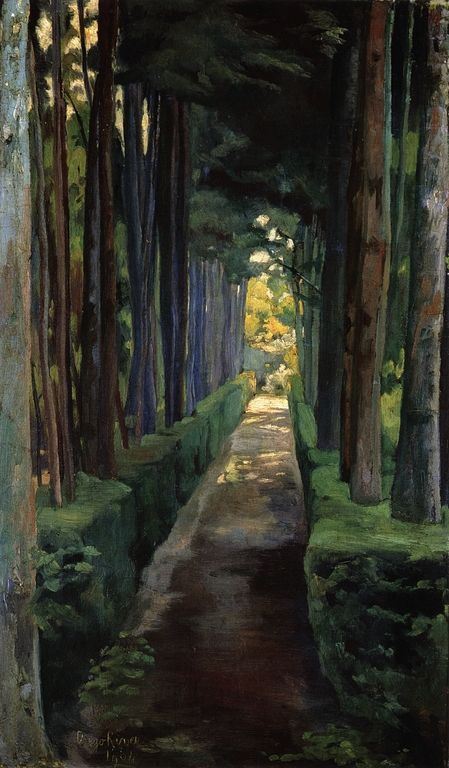 Diego Rivera: Melancholy Promenade, 1904. 자작나무 그림, Diego Rivera, Mexican Art, Mail Art, Pics Art, Artsy Fartsy, In The Woods, Art Works, Love Art