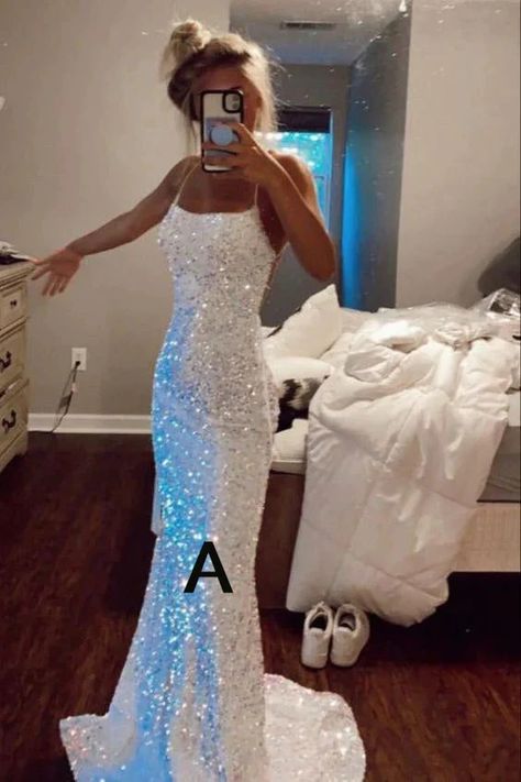 Prom Dress Sequin, Backless Evening Gowns, Sparkly Prom Dress, Glitter Mermaid, Sparkly Prom Dresses, Stunning Prom Dresses, Dress Sequin, Sequin Prom Dresses, Cute Prom Dresses