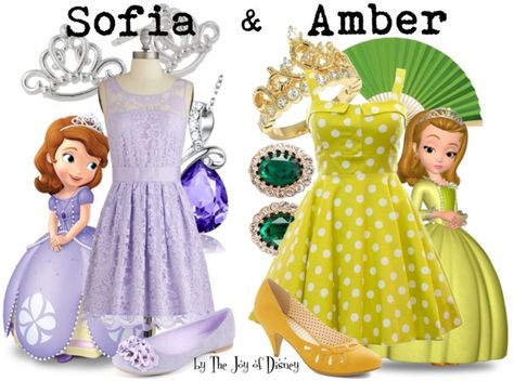 Sofia and Amber, Sofia the First Sophia And Amber, Sophia The First Costume, Sofia And Amber, Sofia Costume, Sophia The First, Disney Princess Sofia, Princess Sofia The First, Cute Group Halloween Costumes, Character Styles