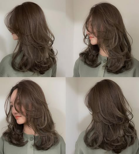 Bouncy Butterfly Haircut with Midshaft Layers Haircuts For Medium Length Hair Layered, Butterfly Hairstyle, Butterfly Haircut, Longer Pixie Haircut, Haircuts For Medium Length Hair, Thick Wavy Hair, Layered Haircuts For Medium Hair, Hair Tint, Haircuts For Wavy Hair