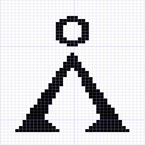 Perler Art, Graph Design, Stitch Ideas, Daft Punk, Stargate, Bead Patterns, Cross Stitching, Glyphs, Art Pictures