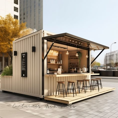 Design Concept CA168🌿✨ Beautiful Mountain View Container Home designed using 2x40’ and 2x20’ Containers🔥 Would you stay in this?😍 ➡️… | Instagram Container Bakery Design, Container Restaurant Design, Outdoor Booth Design, Food Kiosk Design Outdoor, Coffee Booth Design, Outdoor Kiosk Design, Coffee Kiosk Design, Bakery Container, Coffee Shop Container